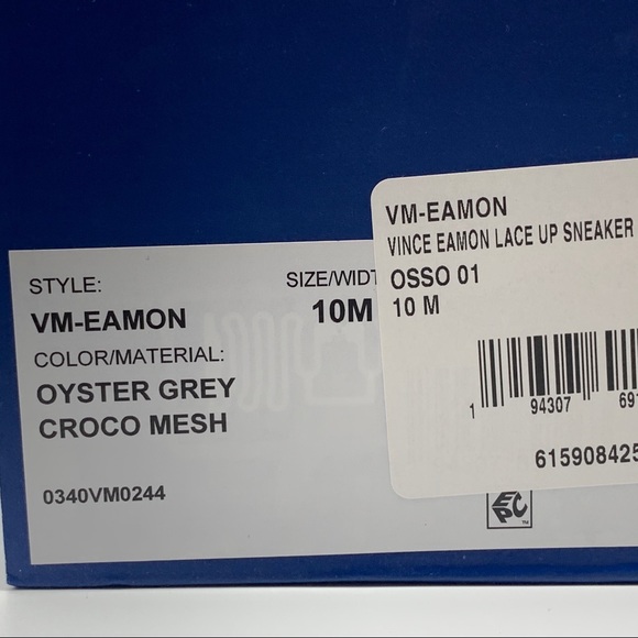 Vince Camuto Eamon Oyster Grey Lace-Up Sneaker - Picture 16 of 16